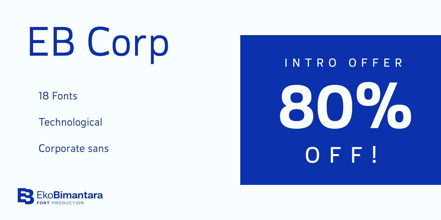 Example font EB Corp #1
